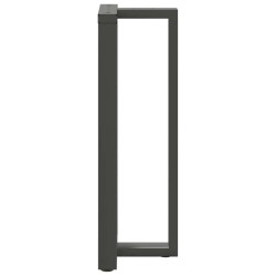 Pieds de table de bar en forme de T, 2 pièces, anthracite, 50 x 35 x (110-111) cm, acier 