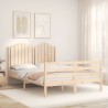 Cadre de lit sans matelas 140x200 cm bois massif 