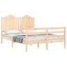 Cadre de lit sans matelas 140x200 cm bois massif 