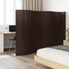 Cloison de séparation marron foncé 165x800 cm bambou 