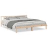 Cadre de lit extra long sans matelas 200x220 cm bois massif pin 