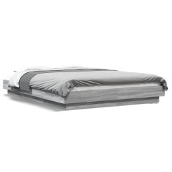 Cadre de lit sans matelas sonoma gris 140x190 cm 