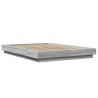 Cadre de lit sans matelas sonoma gris 140x190 cm 