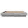 Cadre de lit sans matelas sonoma gris 140x190 cm 