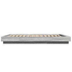Cadre de lit sans matelas sonoma gris 140x190 cm 