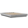 Cadre de lit sans matelas sonoma gris 140x190 cm 