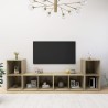 Meubles TV 4 pcs Chêne sonoma 72x35x36,5 cm Bois d'ingénierie 