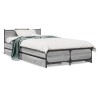 Cadre de lit avec tiroirs sans matelas sonoma gris 75x190 cm 