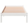 Cadre de lit extra long sans matelas 100x210 cm bois massif pin 