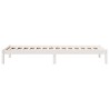 Cadre de lit extra long sans matelas 100x210 cm bois massif pin 