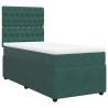 Sommier à lattes de lit avec matelas Vert foncé 90x200 cm 