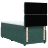 Sommier à lattes de lit avec matelas Vert foncé 90x200 cm 