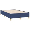 Sommier à lattes de lit matelas et LED bleu 120x190 cm tissu 