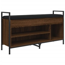 Banc à chaussures Chêne marron 105,5x32x57,5 cm Bois ingénierie 
