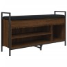 Banc à chaussures Chêne marron 105,5x32x57,5 cm Bois ingénierie 