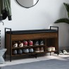Banc à chaussures Chêne marron 105,5x32x57,5 cm Bois ingénierie 