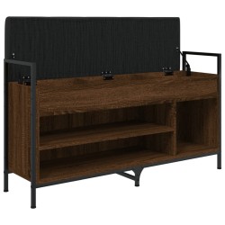 Banc à chaussures Chêne marron 105,5x32x57,5 cm Bois ingénierie 