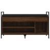 Banc à chaussures Chêne marron 105,5x32x57,5 cm Bois ingénierie 