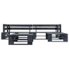 Salon de jardin palette 4 pcs avec coussins sable bois 