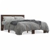 Cadre de lit sans matelas chêne marron 120x190 cm 