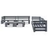 Salon de jardin palette 6 pcs Bois Gris 