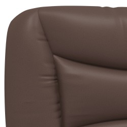 Lit avec matelas marron 180x200 cm similicuir 