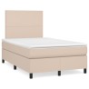 Sommier à lattes de lit avec matelas Cappuccino 120x200 cm 
