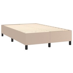 Sommier à lattes de lit avec matelas Cappuccino 120x200 cm 