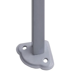 Tente de réception pliable avec 4 parois 3x3 m Acier Blanc 
