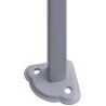 Tente de réception pliable avec 4 parois 3x3 m Acier Blanc 