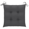 Chaise à bascule avec coussin anthracite Bois de teck solide 