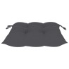 Chaise à bascule avec coussin anthracite Bois de teck solide 