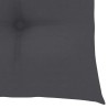 Chaise à bascule avec coussin anthracite Bois de teck solide 