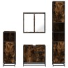 Ensemble meubles salle de bain 4 pcs chêne fumé bois ingénierie 