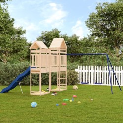 Aire de jeux d'extérieur bois de pin massif 