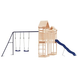 Aire de jeux d'extérieur bois de pin massif 