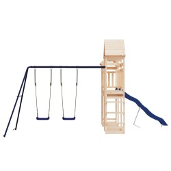 Aire de jeux d'extérieur bois de pin massif 