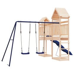 Aire de jeux d'extérieur bois de pin massif 