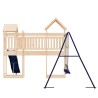 Aire de jeux d'extérieur bois de pin massif 