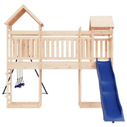 Aire de jeux d'extérieur bois de pin massif 