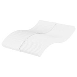 Matelas en mousse blanc 140x220 cm dureté H2 H3 