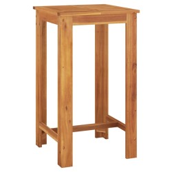 Ensemble de bar de jardin 5 pcs noir bois massif acacia rotin 