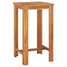 Ensemble de bar de jardin 5 pcs noir bois massif acacia rotin 