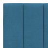 Lit avec matelas bleu 160x200 cm velours 