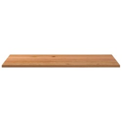 Dessus de table marron clair bois chêne massif rectangulaire 