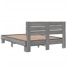 Cadre de lit sans matelas sonoma gris 120x200 cm 