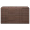 Boîte à coussins de jardin Résine tressée 194x100x103 cm Marron 