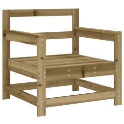 Salon de jardin 7 pcs bois de pin imprégné 
