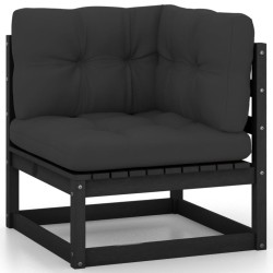Salon de jardin 4 pcs avec coussins Bois de pin massif 