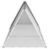 Clapier Anthracite 302,5x80,5x71 cm Acier galvanisé 